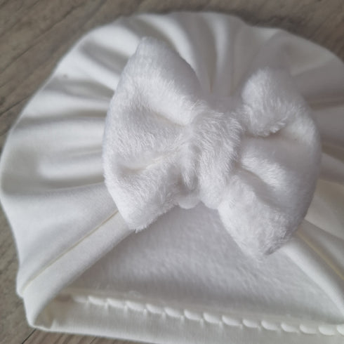 Knot turban or buns sweatshirt fabric lined with soft and warm fleece 5 colors